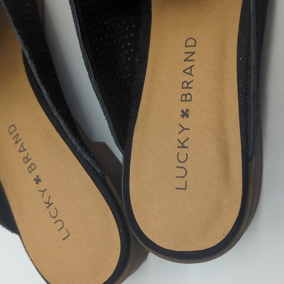 Lucky Brand women's black mules - Picture 3 of 6